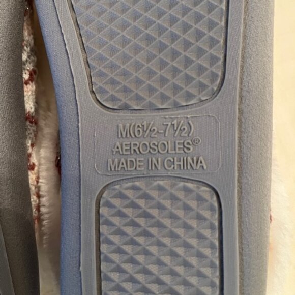 AEROSOLES | Pink White Memory Foam Slippers Women's Size 6.5-7.5-NEW - Picture 6 of 8